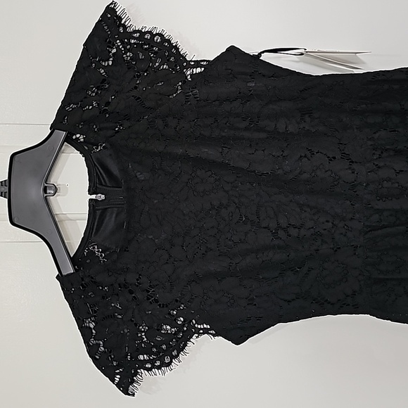 Kensie Fit & Flare Lace Dress with Cap Sleeves Size 2 - Picture 6 of 17